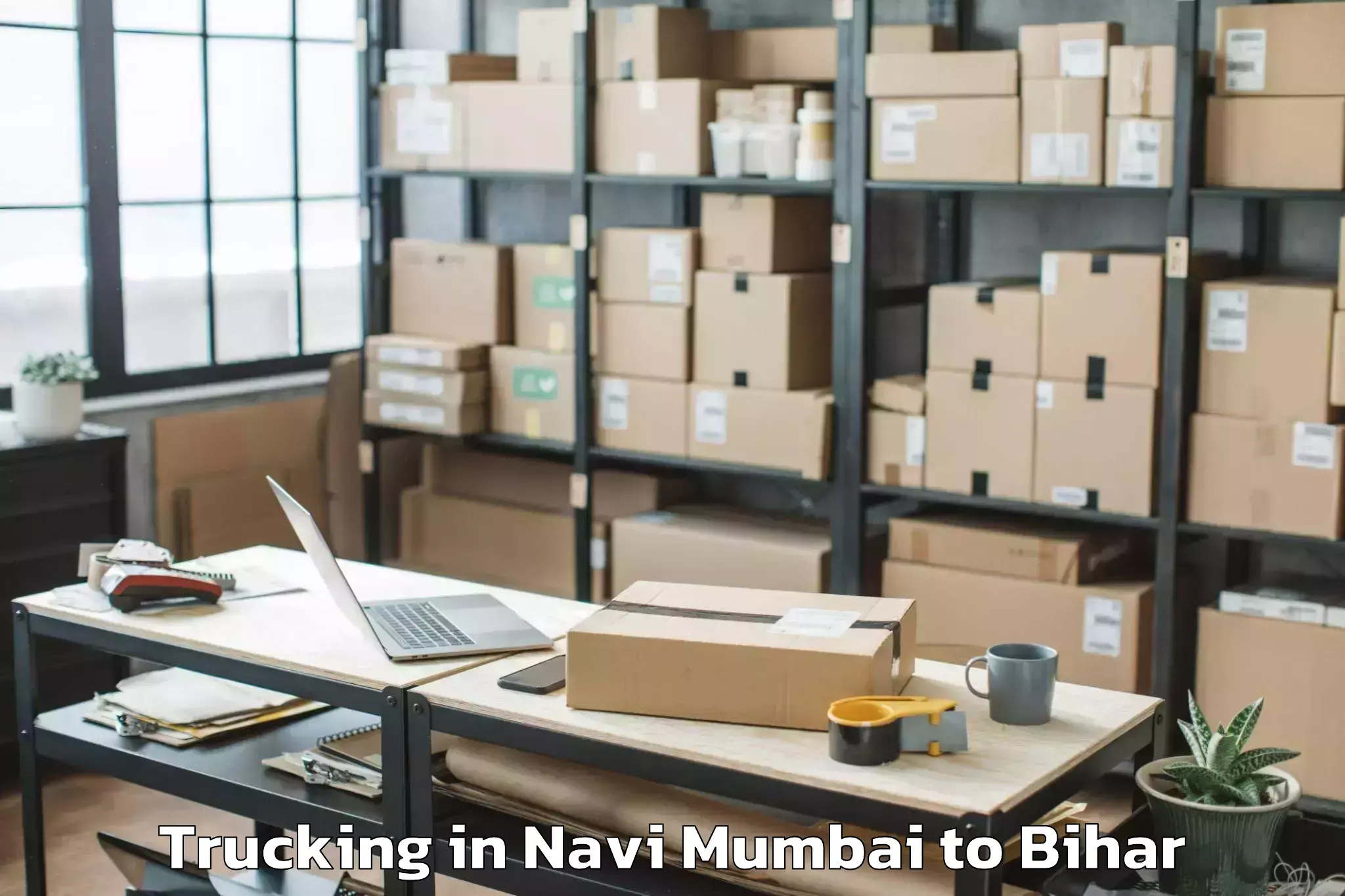 Top Navi Mumbai to Mohiuddin Nagar Trucking Available